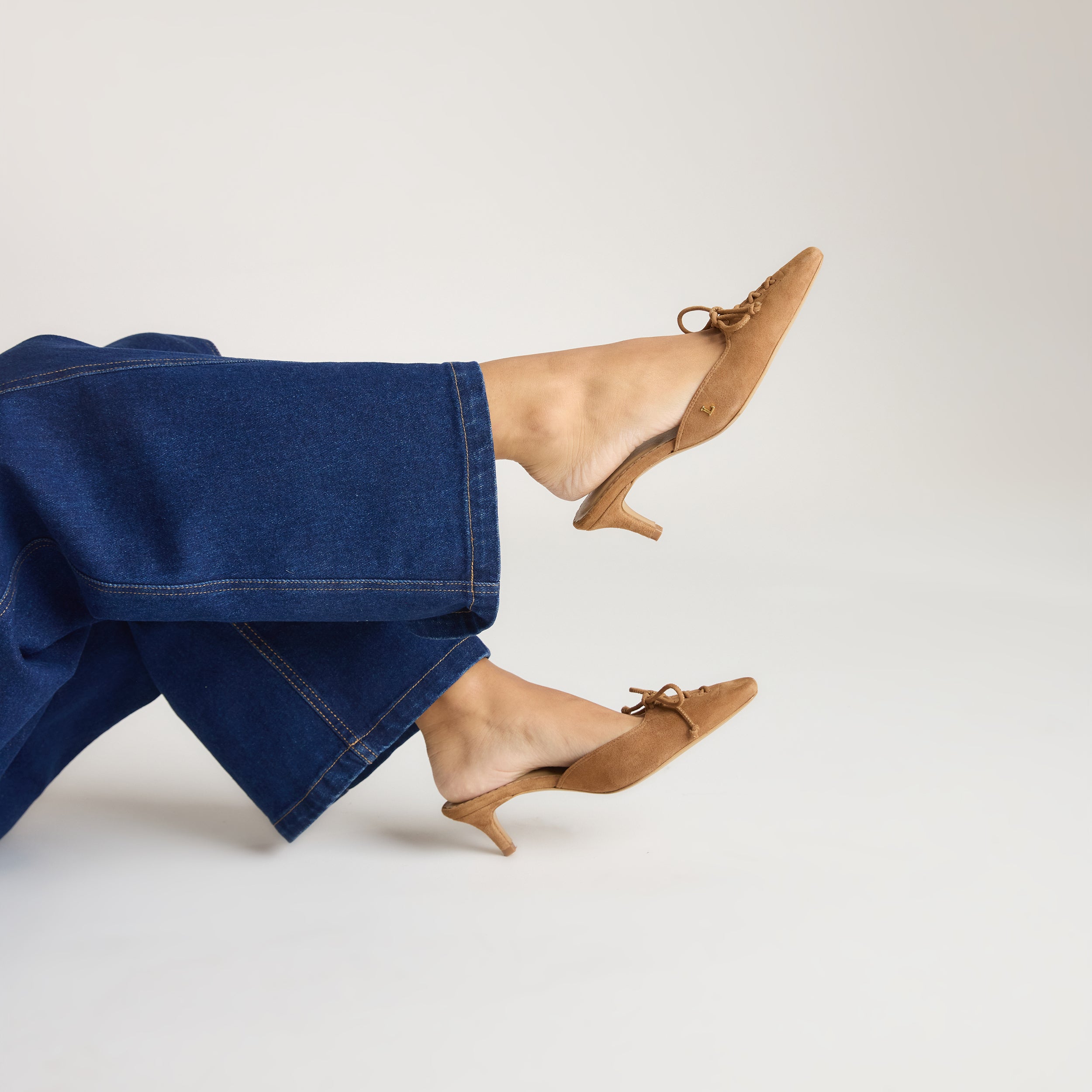 Annabelle Kitten-Heel | Annabelle Kitten-Heel - Hellbraun