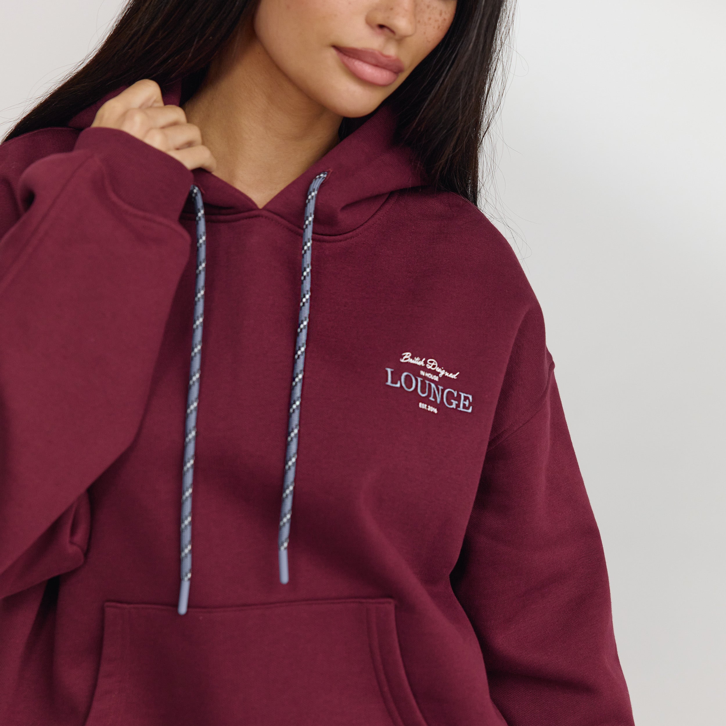 Oversized Hoodie | Oversized Hoodie - Kirschlack