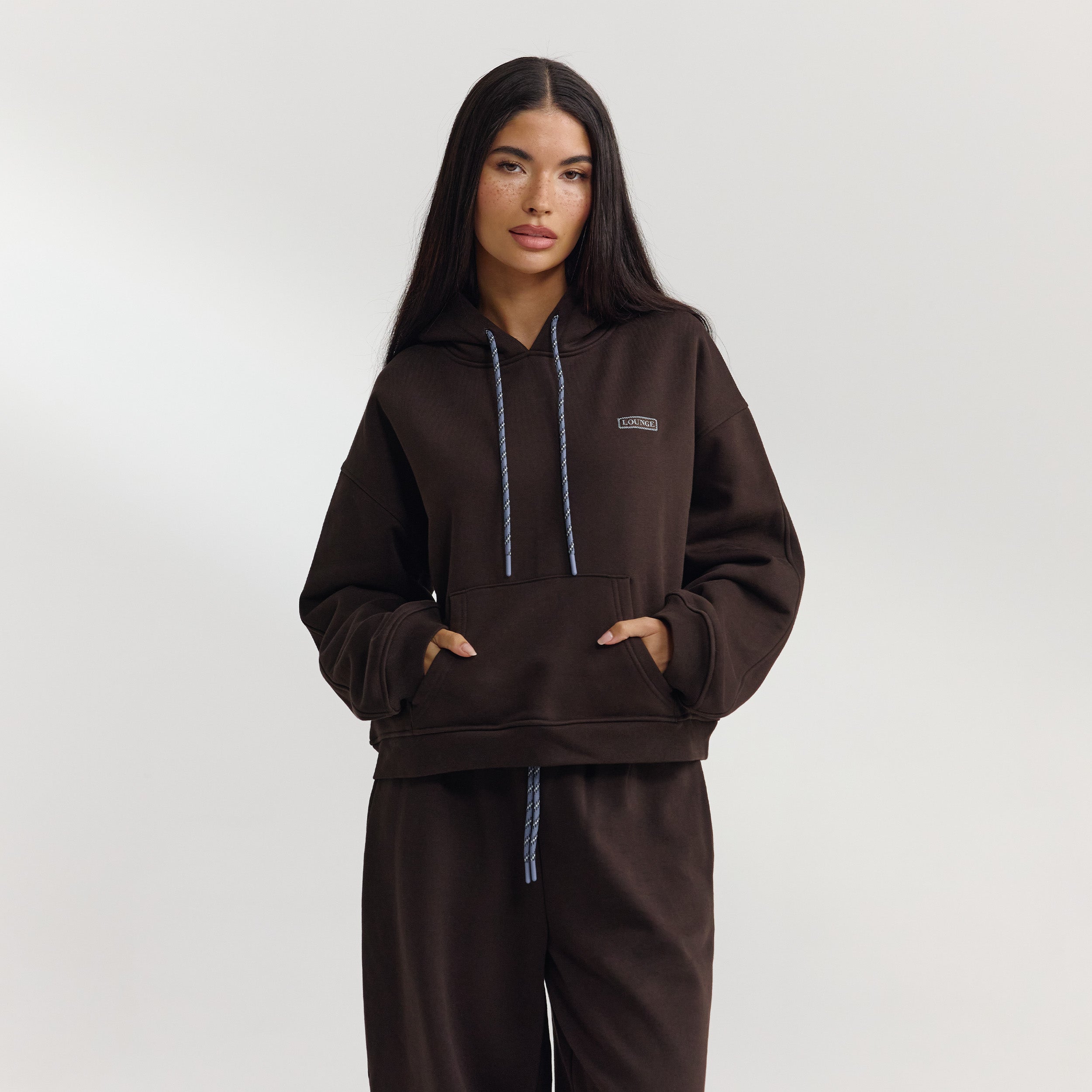 Oversized Hoodie - Dunkle Schokolade alternate