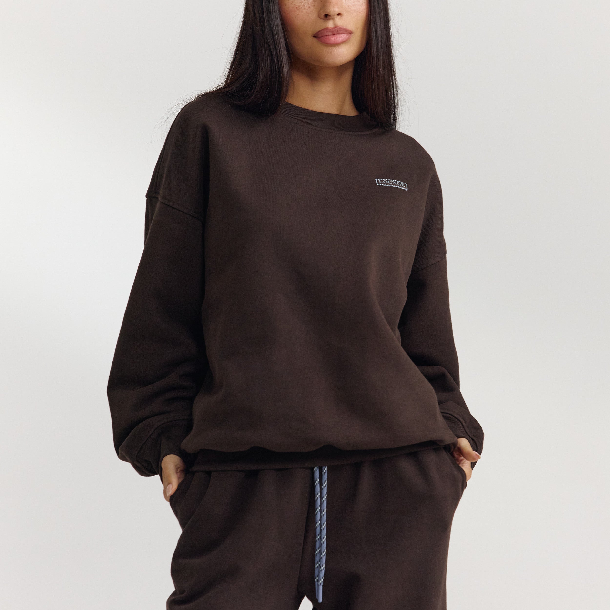 Oversized Pullover - Dunkle Schokolade alternate