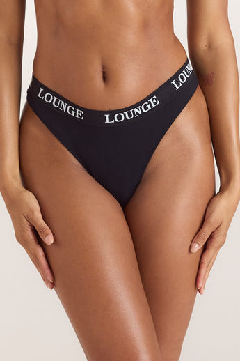 Bamboo Nurture Brazilianer Slip - Schwarz