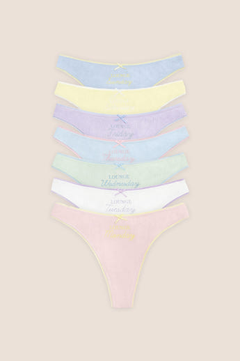 Days of the Week String (7er Paket) - Multicolour Pastel