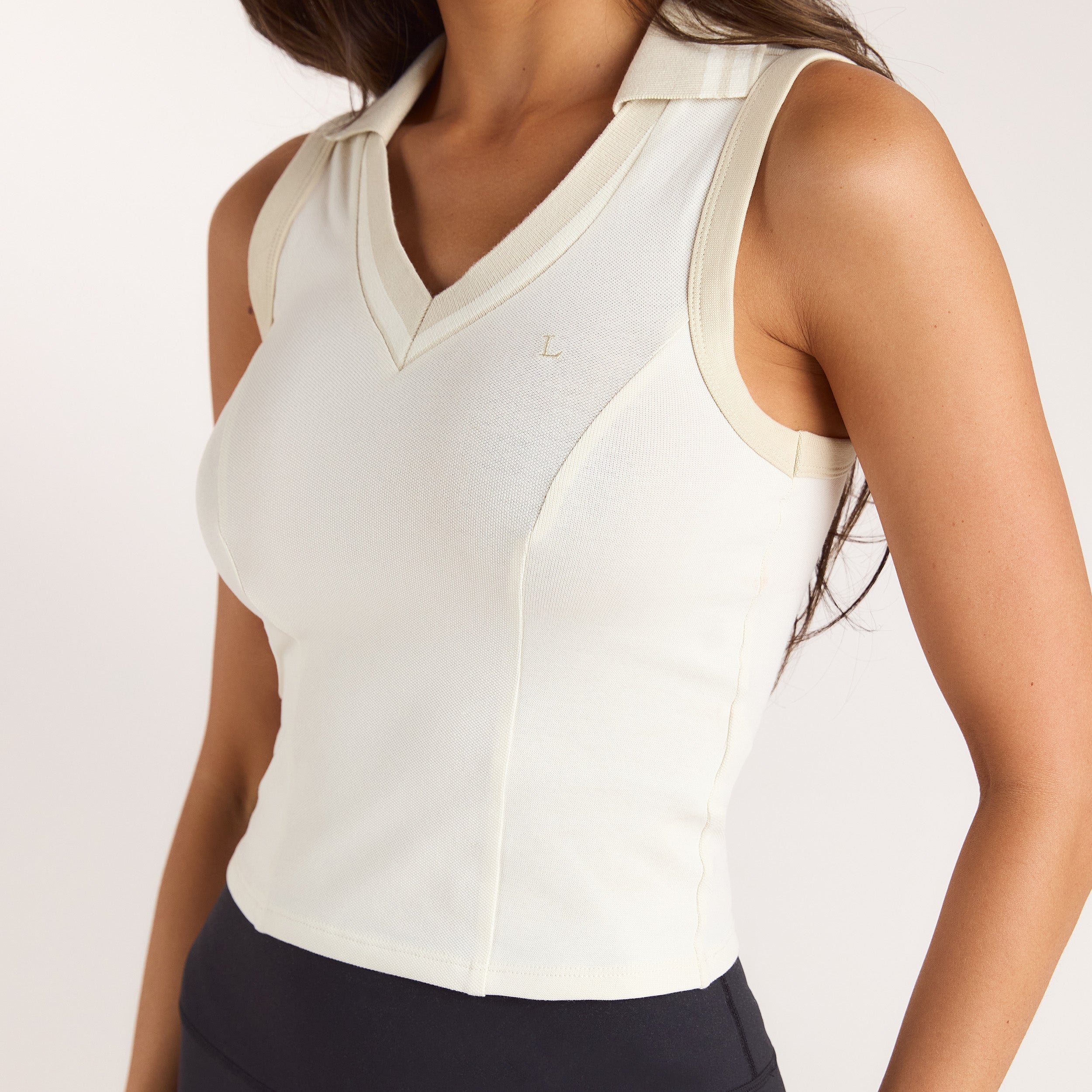 Polo-Top - Crèmefarbe alternate