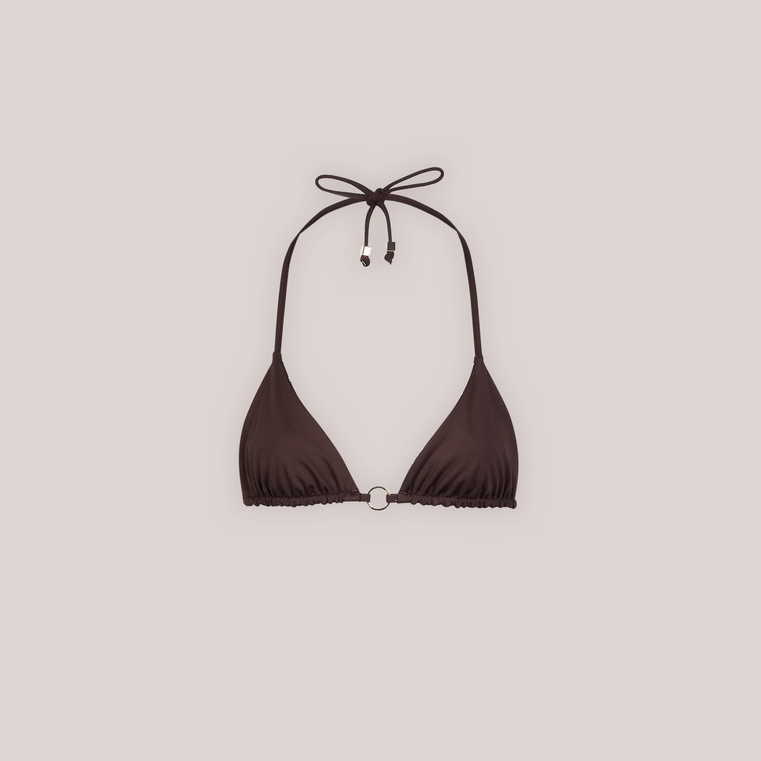 Doppelseitiges Triangle Bikini-Oberteil | Doppelseitiges Triangle Bikini-Oberteil - Braun/Floral